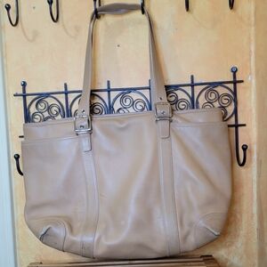 Vintage Coach 6460 laptop/shopper bag Camel Color Leather Tote